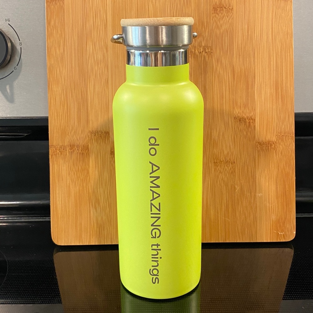 NWT 17 oz neon stainless steel water bottle